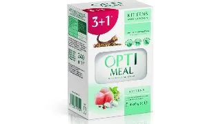 OPTIMEAL Kitten, Pui, hrana umeda pisici junior, (in sos) OPTIMEAL Kitten, Pui, plic hrana umeda pisici junior, (in sos), bax, 85g x 4buc