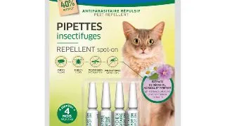 FRANCODEX, deparazitare externa naturala pisici, (2 - 8kg), pipeta repelenta, 1ml x 4buc