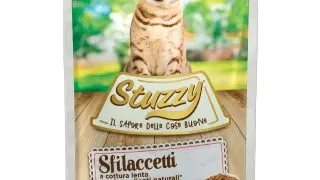 STUZZY Shreds, Vita, plic hrana umeda pisici, (in sos), 85g