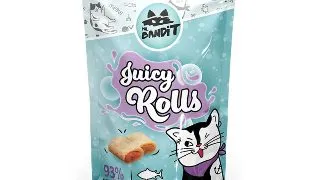 MR BANDIT Juicy Rolls, Ton, punguta recompense pisici, 40g