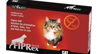 FIPREX, deparazitare externa pisici, pipeta repelenta, 3buc