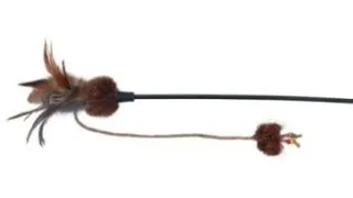 Trixie, undita cu minge si pana, jucarie, pisici, plus, multicolor, 54cm