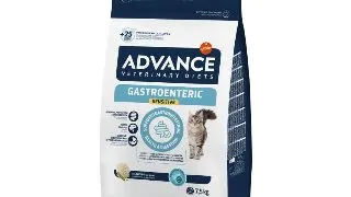 ADVANCE VETERINARY DIETS Gastroenteric Sensitive, Curcan, dieta veterinara, hrana uscata pisici, sistem digestiv, 7.5kg