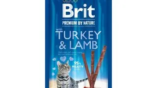 BRIT Premium By Nature, recompense fara cereale pisici, batoane, Curcan si Miel, 3buc