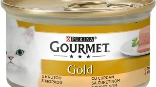 PURINA Gourmet Gold Mousse, Curcan, conserva hrana umeda pisici, (pate), 85g