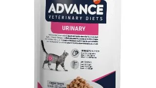 ADVANCE VETERINARY DIETS Urinary, Pui, dieta veterinara,, plic hrana umeda pisici, sistem urinar, (in sos), bax, 85g x 12buc