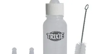 Biberon Cu 3 Tetine Si Perie Curatare, Pentru Pisici, 57 ml