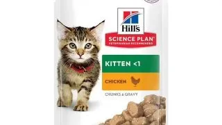 HILL'S SCIENCE PLAN Kitten, Pui, plic hrana umeda pisici junior, (in sos), 85g