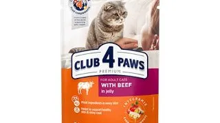 CLUB 4 PAWS Premium, Vita, hrana umeda pisici, Vita, (in sos) CLUB 4 PAWS Premium, Vita, plic hrana umeda pisici, (in sos), 100g