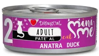 DISUGUAL Mini Me, Rata, conserva hrana umeda fara cereale pisici, (pate), 85g