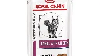 ROYAL CANIN VD Renal, Pui, dieta veterinara, plic hrana umeda pisici, sistem renal, (in sos), bax, 85g x 12buc