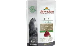 ALMO NATURE HFC, Ton si Hamsii, plic hrana umeda pisici, (in supa), 55g