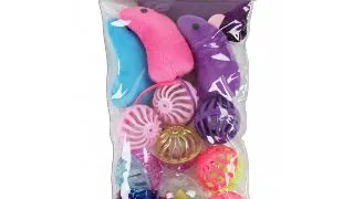 PAWISE Ball& Mice, jucarie minge pisici, plastic, activitati fizice, diverse culori