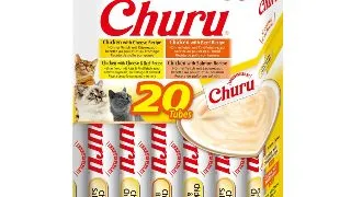 INABA Churu Varieties, Pui si Vita, cutie, tub recompense fara cereale pisici, (piure), 280g