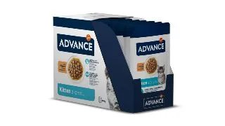ADVANCE Kitten, Pui, plic hrana umeda pisici junior, (in sos), bax, 85g x 12buc