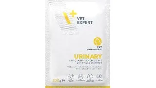 VET EXPERT Urinary Wet, Vita si Curcan, dieta veterinara, plic hrana umeda fara cereale pisici, sistem urinar, 100g