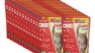 MIAU MIAU, Vita, plic hrana umeda pisici, (in sos), bax, 100g x 24buc