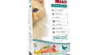 MIAU MIAU Indoor & Sterilised, Pui, hrana uscata pisici sterilizate, 10kg