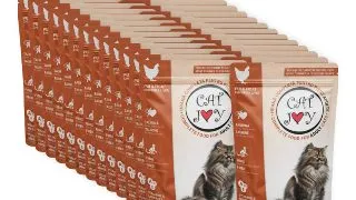 CAT JOY, Pui si Ficat, plic hrana umeda pisici, (in sos), bax, 85g x 24buc