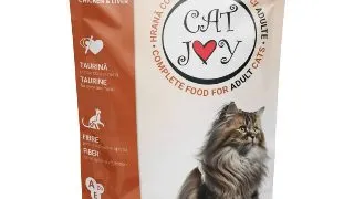 CAT JOY, Pui si Ficat, plic hrana umeda pisici, (in sos), 85g