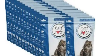 CAT JOY, Somon, plic hrana umeda pisici, (in sos), bax, 85g x 24buc