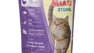 MIAU MIAU Sterilised, Pui, plic hrana umeda pisici sterilizate, (in sos), 100g