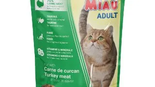 MIAU MIAU, Curcan, plic hrana umeda pisici, (in sos), 100g