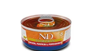 N&D Pumpkin, Pui si dovleac, conserva hrana umeda fara cereale pisici, (in aspic), 70g