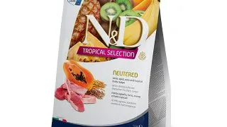 N&D Tropical Selection Neutered, Miel, hrana uscata continut redus cereale pisici sterilizate, 1.5kg