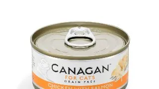 CANAGAN, Pui si Somon, conserva hrana umeda fara cereale pisici junior & adult, (in suc propriu), 75g