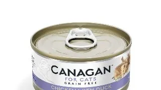 CANAGAN, Pui si Rata, conserva hrana umeda fara cereale pisici junior & adult, (in suc propriu), 75g
