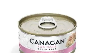 CANAGAN, Pui si Sunca, conserva hrana umeda fara cereale pisici junior & adult, (in suc propriu), 75g