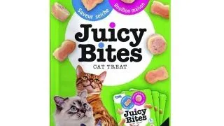 INABA Juicy Bites Homestyle Broth & Calamari Flavor, Calamar, plic recompense fara cereale pisici, 33.9g