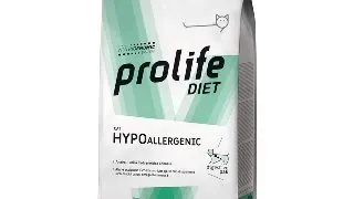 PROLIFE Hypoallergenic, Rata, dieta veterinara, hrana uscata pisici, alergii, 5kg