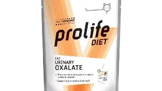 PROLIFE Diet Urinary Oxalate, Pui si Vita, dieta veterinara, plic hrana umeda pisici, sistem urinar, (in aspic), bax, 85g x 12buc