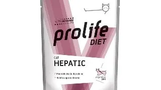 PROLIFE Diet Hepatic, Pui, dieta veterinara, plic hrana umeda pisici, sistem hepatic, (in aspic), bax, 85g x 12buc