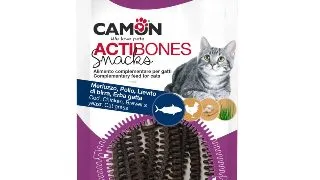 CAMON Actibones, Cod si Pui, punguta recompense pisici, 45g