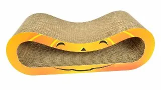 AGILITY Dovleac Halloween, scratcher pisici, carton, portocaliu, 66.67x24.13x23.33cm