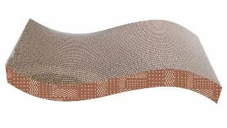 AGILITY Wave, scratcher pisici, carton, maro, 38.1x20.95x6.99cm