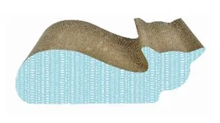 AGILITY Pisica 2, scratcher pisici, carton, albastru, 57.15x23.49x20.32cm