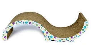 AGILITY Wave 3, scratcher pisici, carton, multicolor, 62.23x23.49x16cm