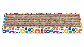 AGILITY Placa 2, scratcher pisici, carton, multicolor, 45.72x12.7x4.45cm