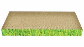 AGILITY Placa 1, scratcher pisici, carton, verde, 48.26x22.86x5.08cm