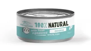 FRESH FARM Mousse, Peste, conserva hrana umeda fara cereale pisici, (pate), 85g