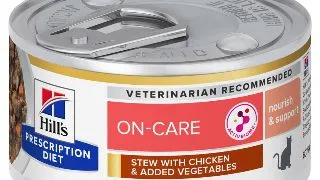 HILL'S Prescription Diet On - Care Stew, Pui si Tocana de Legume, dieta veterinara, conserva hrana umeda pisici, convalescenta, (in sos), 82g