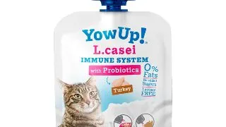 YOWUP! L Casei, Curcan, recompense functionale pisici, sistem imunitar, sistem digestiv, (topping), 85g