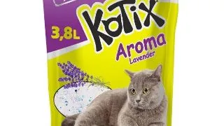 KOTIX, Lavanda, asternut igienic pisici, granule, silicat, neaglomerant, fara praf, 3.8l