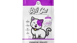 SOFTCAT, Lavanda, asternut igienic pisici, granule, bentonita, aglomerant, neutralizare mirosuri, 10l