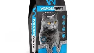 WONDERWHITE, neparfumat, asternut igienic pisici, granule, bentonita, aglomerant, neutralizare mirosuri, fara praf, 15.3kg