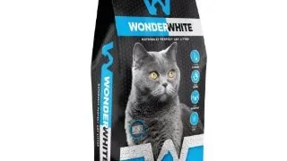 WONDERWHITE, neparfumat, asternut igienic pisici, granule, bentonita, aglomerant, neutralizare mirosuri, fara praf, 5kg